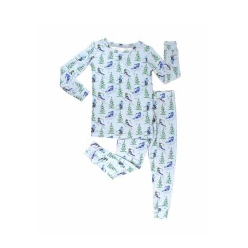NEW LEV BABY kids breck lounge pajama set in blue